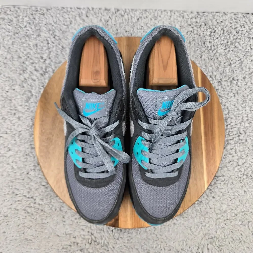 Nike Mens 10.5 Air Max 90 Cool Grey Dusty Cactus Black Daily Sneaker DM0029-013